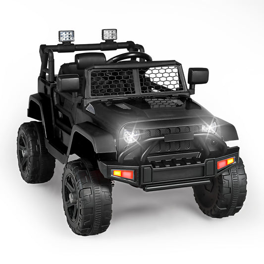 12V Kids Ride on Car Truck, Battery Powered Electric SUV w/ 2.4G Remote Control, Black