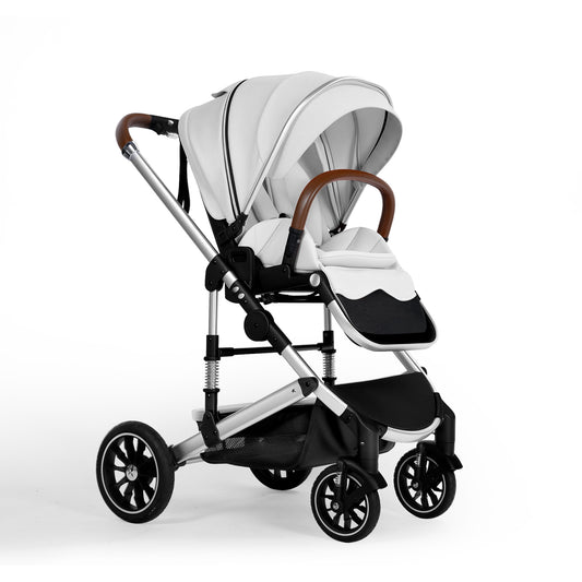 Convertible Baby Stroller Folding Stroller for Toddler & Unisex Infant Carriage, Grey