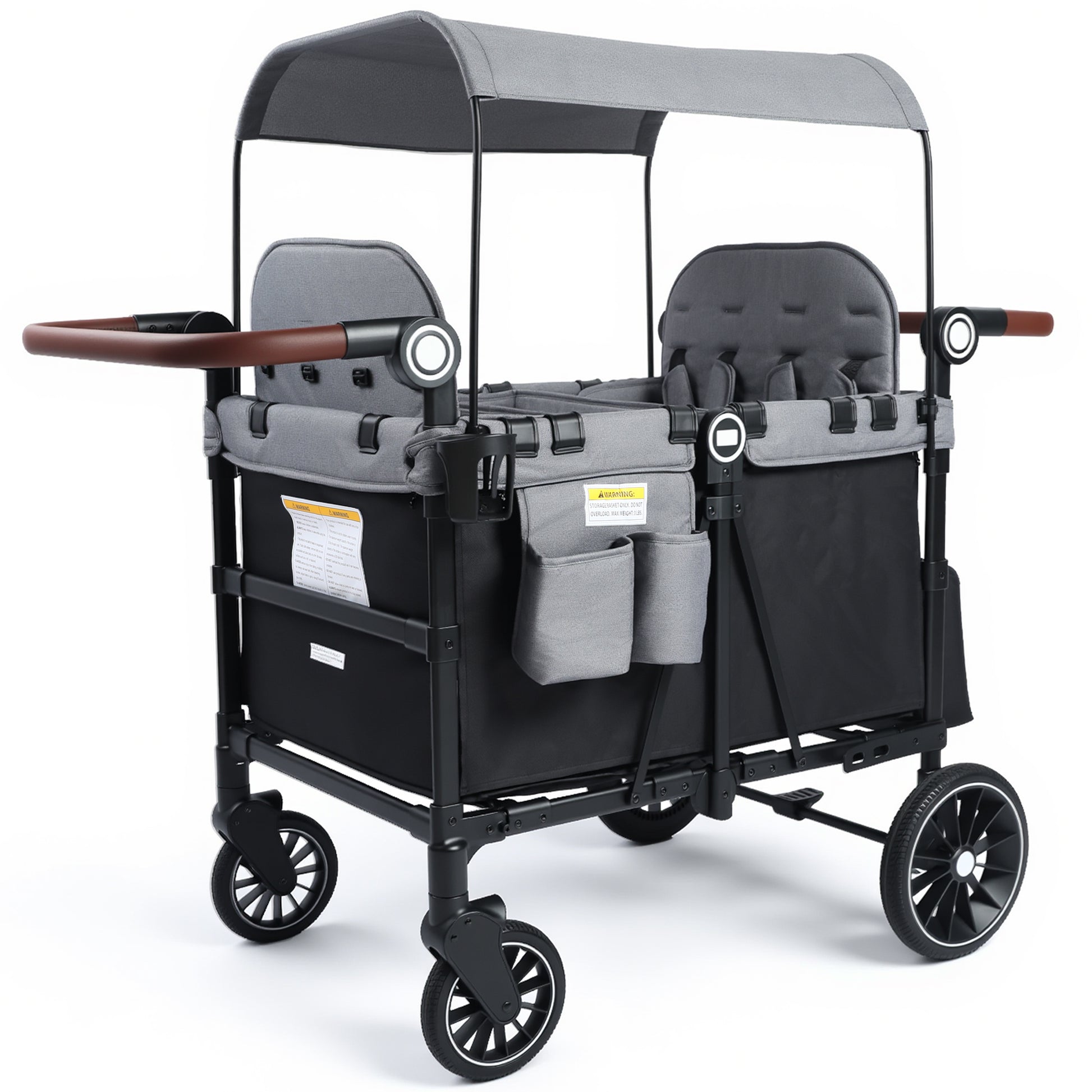 wagon stroller for toddlers AILEEKISS Wagon Stroller for 4 Toddlers, 4-in-1 Baby Wagon with Canopy – Todefull Kids