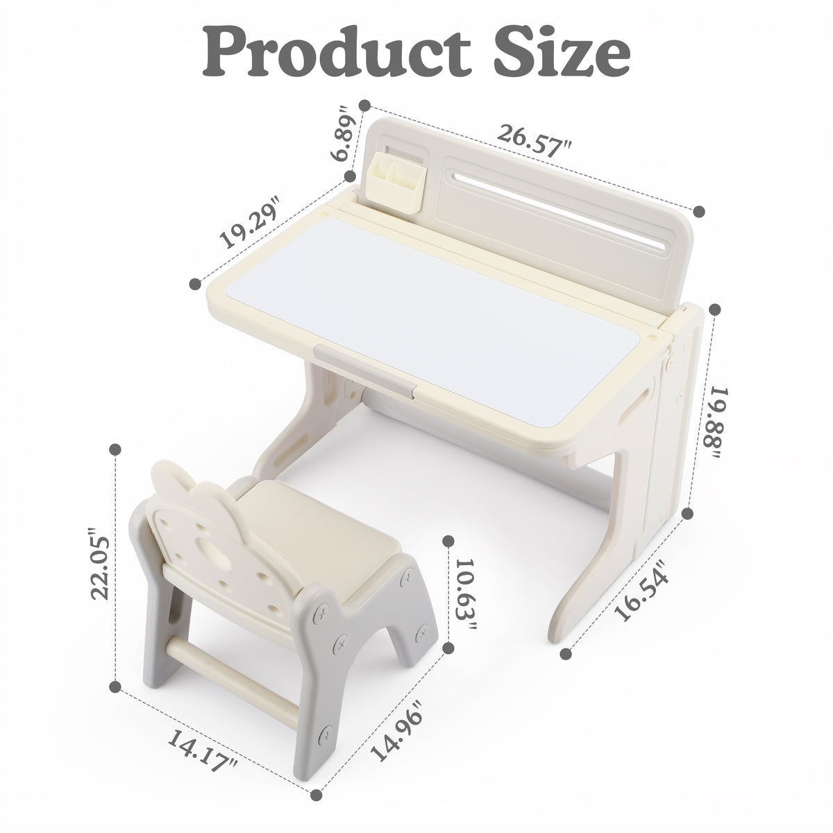 AILEEKISS Kids Activity Table with Storage, Foldable Multi-Purpose Play Desk with for Children